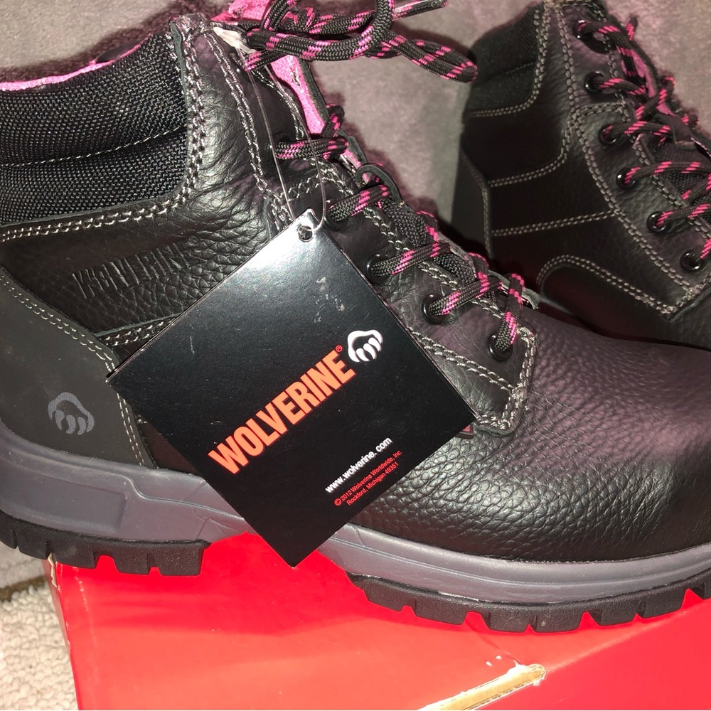 Steel toed boots